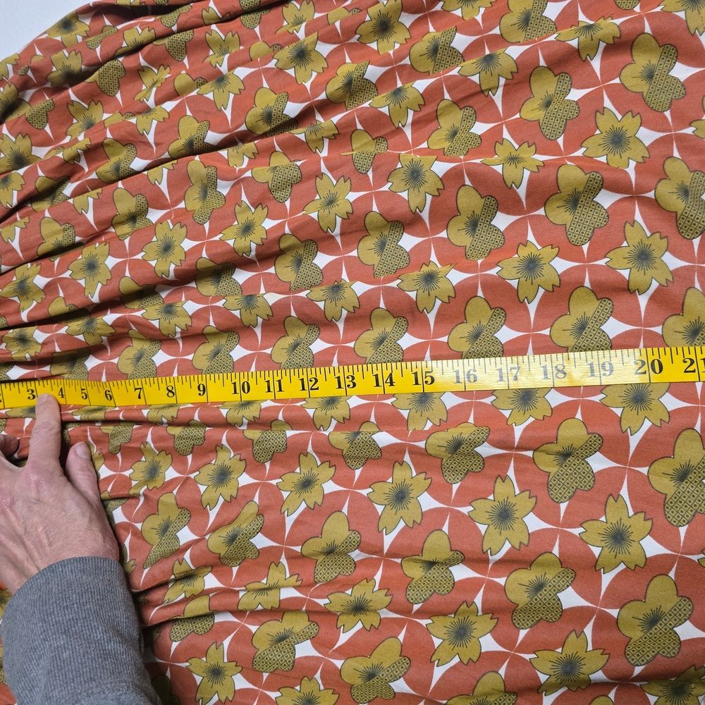 Matilda Jane Women's Floral Dress Size Medium Rust, Olive, cream - Picture 13 of 16